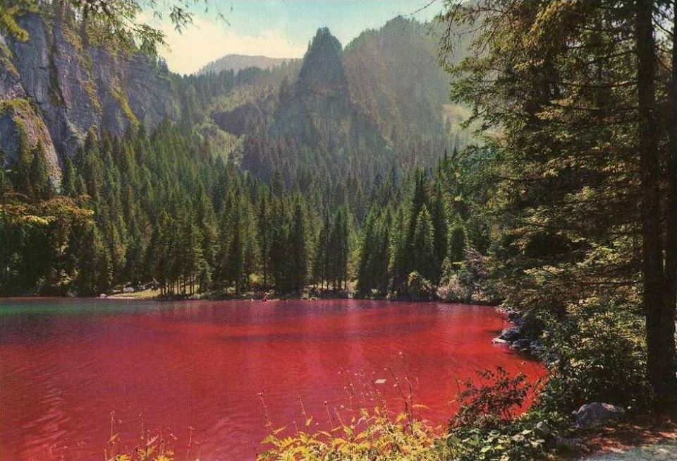 Lago di Tovel rosso