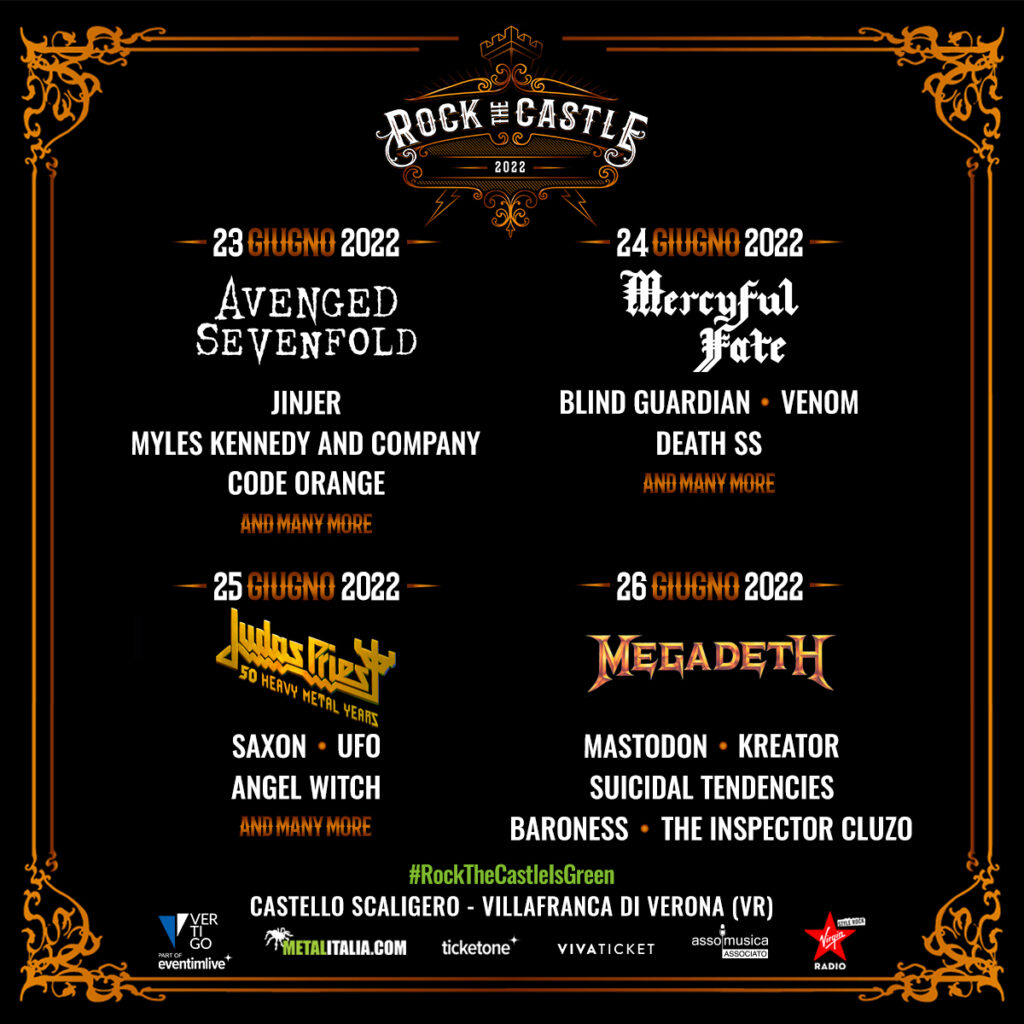 Rock the Castle 2022 il programma