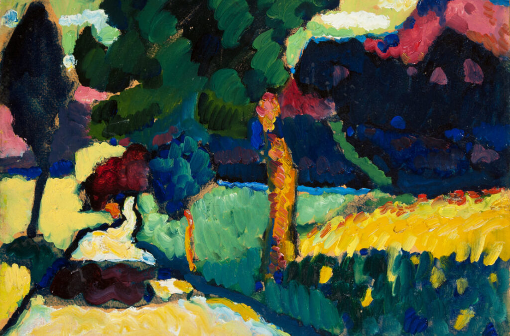 Vasilij Kandinskij, Summer Landscape, 1909. Fonte: Palazzorovella.