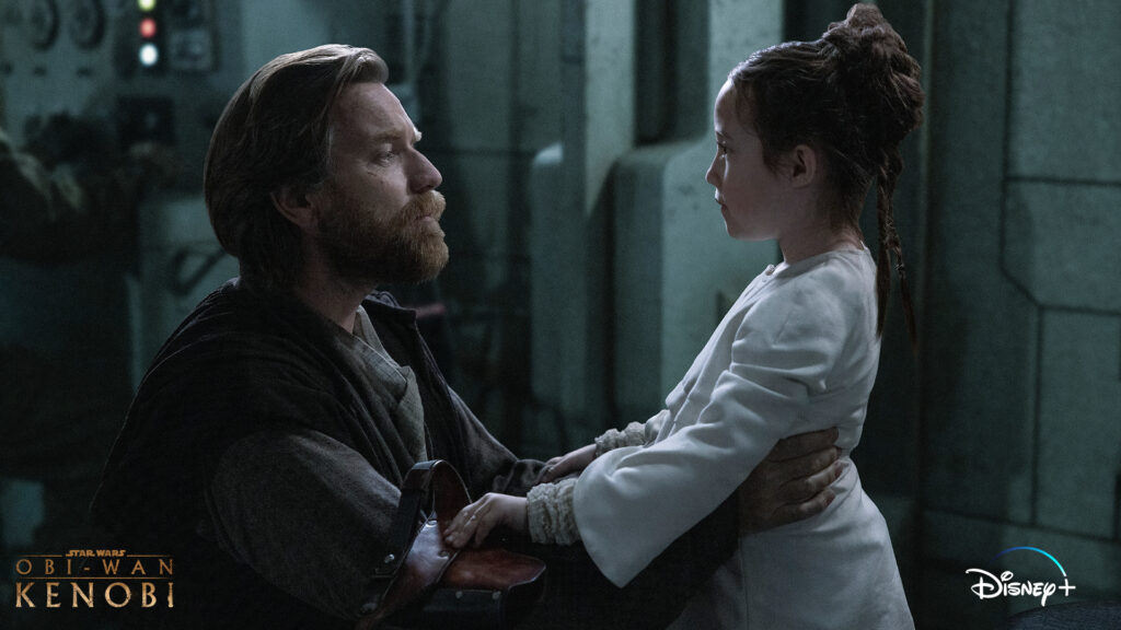 OBI WAN KENOBI episodio finale: Obi-Wan e Leia. (fonte)