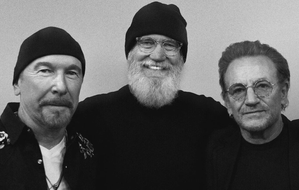 Bono, The Edge e David Letterman