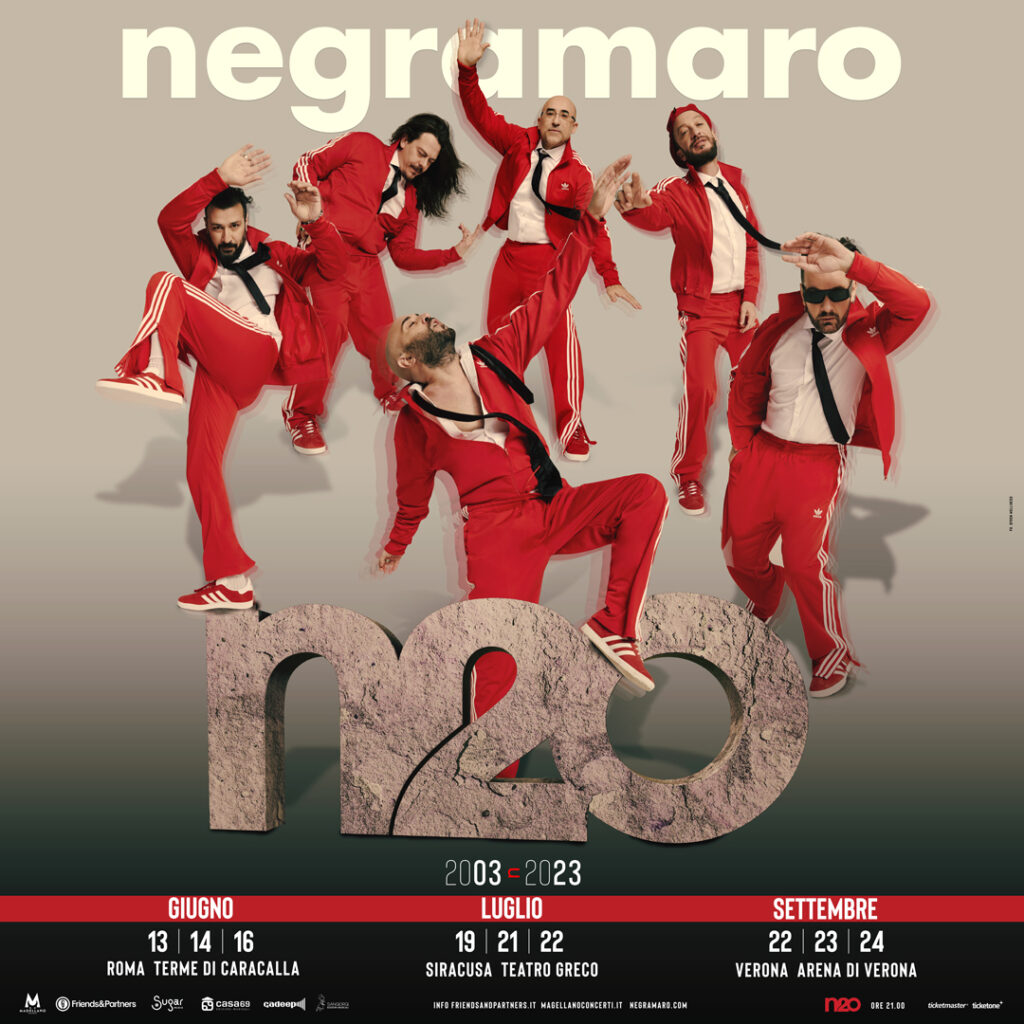 Locandina Negramaro, N20 tour