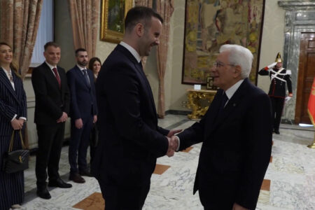 Mattarella incontra il Primo Ministro del Montenegro Milojko Spajic